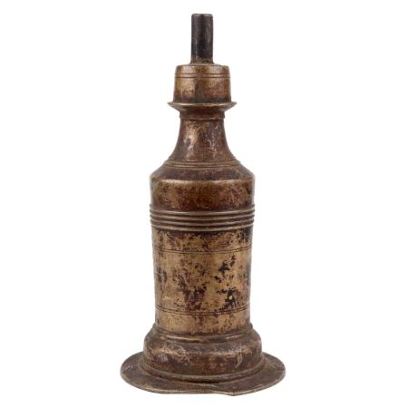 Handmade Oxidized Brass Kerosene Oil Wick lamp