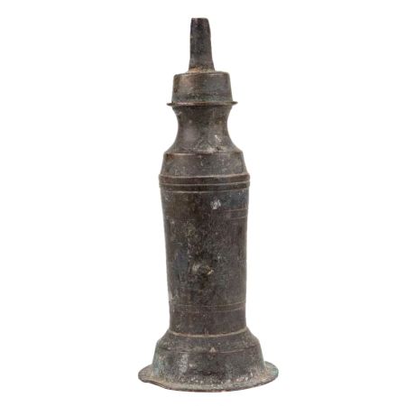 Handmade Discolored Brass Kerosene Oil Lamp Chimney