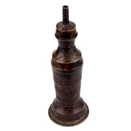 Handmade Brown Finish Old Brass Oil Lamp