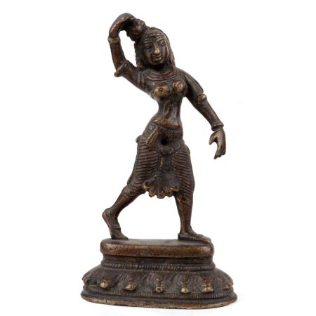 Handmade Antique Brass Dancing Lady Statue