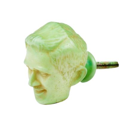 Lime Man Face Knob