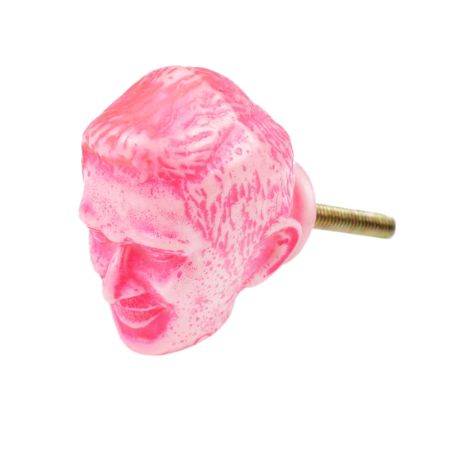 Pink Man Face Knob