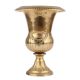 Handmade Golden Brass Urn Planter With Carved Design