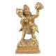 Handmade Golden Brass Ram Bhakt Hanuman Statue
