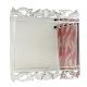 Handmade Silver Glass Rectangular Venetian Mirror With Etching