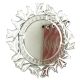 Handmade Silver Glass Round Venetian Mirror With Elaborate Design
