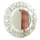 Handmade Silver Glass Traditional Round Venetian Mirror