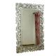 Handmade Silver Glass Ornate Square Modern Venetian Mirror