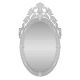 Handmade Silver Glass Oval Decorative Venetian Mirror