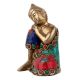Handmade Multicolored Brass Gautam Buddha Statue