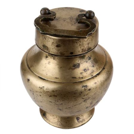 Handmade Multicolor Brass Kamandalu with Lid