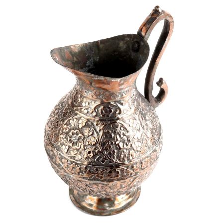 Handmade Shining Copper Embossed Large Jug