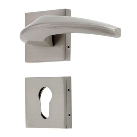 Handmade Antique Silver Finish Brass Mortise Door Handle