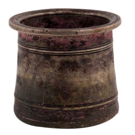 Handmade Brown Patina Panch Patra or Holy Cup