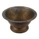 Handmade Black Brass Antique Style Footed Bowl With Side Handles