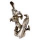 Handmade Silver Brass Love Birds Sitting On Tree's Branch Couple