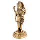 Handmade Golden Brass Lord Dhanvantri Holding The Pot Of Amrit Statue