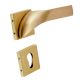 Handmade Golden Finish Mortise Door Lock Handle Set