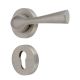 Handmade Silver Satin Finish Basic Mortise Door Lock Handle Set