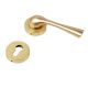 Handmade Golden Brass Mortise Door Lock Handle Set