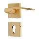 Handmade Polished Brass Mortise Door Handle Set