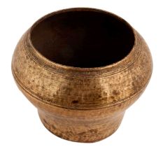 Handmade Brown Brass Vase Or Flower Pot