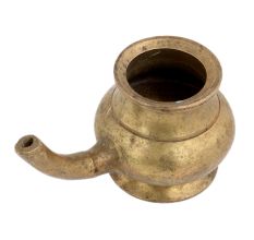 Vintage Holy Water Pot Small With Spout Plain