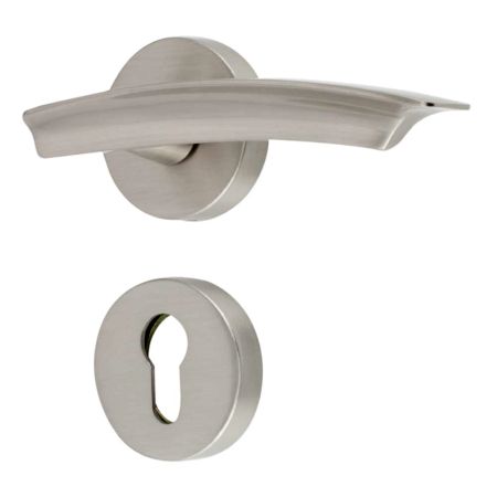 Handmade Black Silver Matt Finish Brass Mortise Lock Handle Set