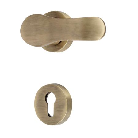 Handmade Antique Gold Brass  Mortise Door Lock Handle Set