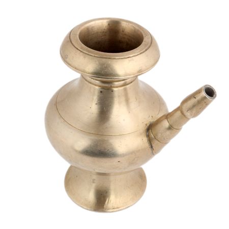 Authentic And Vintage South Indian Holy Water Pot Plain With Spout