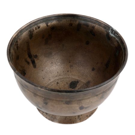 Vintage Holy Open Pot For Prayer In South Indian Art