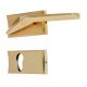 Handmade Golden Finish Mortise Door Lock Handle Set