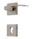 Handmade Silver Finish Mortise Handle Door Lock Set