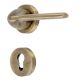 Handmade Brown Brass Round Mortise Door Lock Handle Set