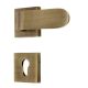 Handmade Antique Brass Square Mortise Door Lock Handle Set