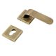 Handmade Antique Brass Square Mortise Door Lock Handle Set