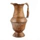 Handmade Brown Patina Rich Brass Jug Or Pitcher With Bird Handle
