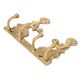 Handmade Golden Brass Welcome Ladies Key Holder With 4 Hooks