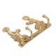 Handmade Golden Brass Welcome Ladies Key Holder With 4 Hooks