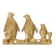Handmade Antique Golden Brass Penguin Design Family Key Holder For Wall
