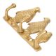 Handmade Antique Golden Brass Penguin Design Family Key Holder For Wall