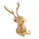 Brass Deer Hook With 2 Khooti For Stylish Home Decor