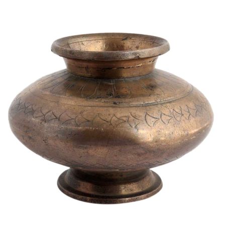Holy Water Pot With Carving Work For Gifting