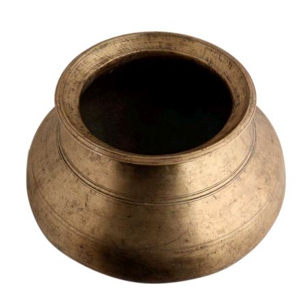 Vintage Brass Cooking Pot From Assam