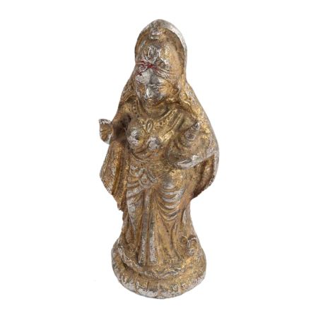 Standing Laxmi With Owl For Puja Room Decor