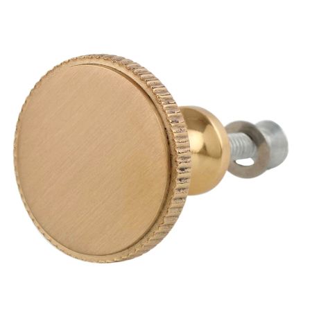 Handmade Round Golden Champagne Door Knob