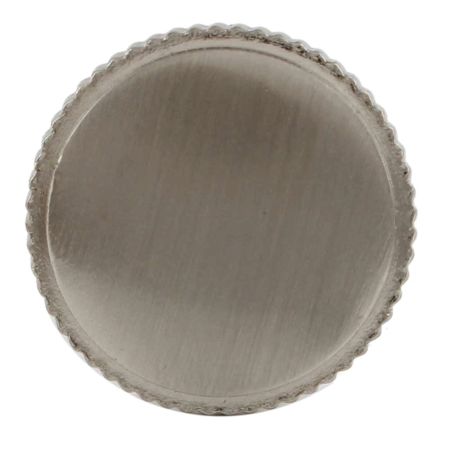Handmade Nickel-Finish Round Brass Cabinet Knob