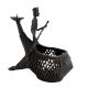 Tribal Fish Candle Stand With Man Jali Work