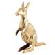 Kangaroo Sitting in Brass Material