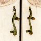 Elegant Brass Carved Peacock Handles